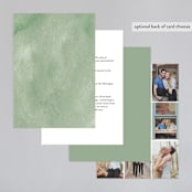 "Painted Leaf" - Wedding Invitations in Leaf by Katharine Watson - Back of Card