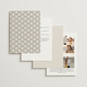"Deco Nouveau" - Wedding Invitations in Cream by GeekInk Design - Back of Card Options