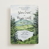 "Into the Woods" - Wedding Invitations in Forest by Elly - Front