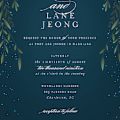 "Dreamkeeper" - Wedding Invitations in Midnight by Jennifer Postorino - Close-Up