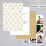 "Sullavan" - Wedding Invitations in Teal by Carly Reed Walker - Back of Card