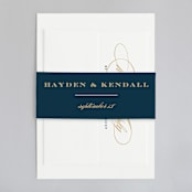 "Sullavan" - Wedding Invitations in Teal by Carly Reed Walker - Assembled