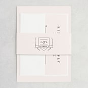"Astor" - Wedding Invitations in Blush by Carly Reed Walker - Assembled
