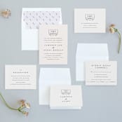"Astor" - Wedding Invitations in Blush by Carly Reed Walker - Invitation Suite
