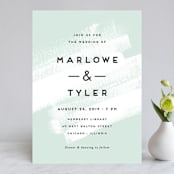 "Museum quality" - Wedding Invitations in Teal by Jennifer Wick - Front