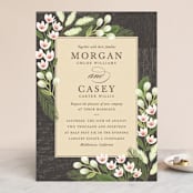 "Rustic Ranch" - Wedding Invitations in Champagne by Griffinbell Paper Co. - Front