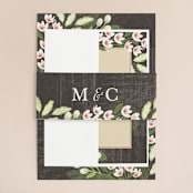 "Rustic Ranch" - Wedding Invitations in Champagne by Griffinbell Paper Co. - Assembled