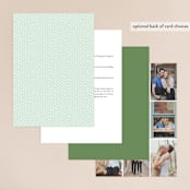 "Leafy ampersand" - Wedding Invitations in Mint Leaf by Jennifer Wick - Back of Card