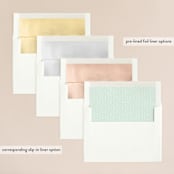 "Leafy ampersand" - Wedding Invitations in Mint Leaf by Jennifer Wick - Envelope Liner Options
