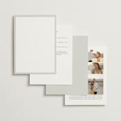 "Blue Ridge" - Wedding Invitations in Pine by Amy Kross - Back of Card Options