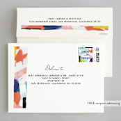 "Happy Day" - Wedding Invitations in Carnival by Angela Marzuki - FREE Recipient Addressing