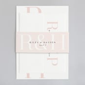 "over and over" - Wedding Invitations in Soft Peach by Lea Delaveris - Assembled