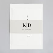 "The Minimalist" - Wedding Invitations in Pearl by Kelly Schmidt - Assembled