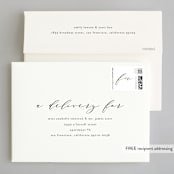 "Simple Elegance" - Wedding Invitations in Tuxedo by Phrosné Barwood - FREE Recipient Addressing