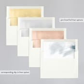 "Simple Elegance" - Wedding Invitations in Tuxedo by Phrosné Barwood - Envelope Liner Options