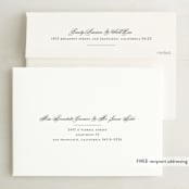 "Downtown" - Wedding Invitations in Onyx by Lauren Chism - FREE Recipient Addressing
