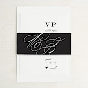 "Downtown" - Wedding Invitations in Onyx by Lauren Chism - Assembled