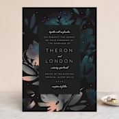 "Midnight Garden" - Wedding Invitations in Midnight by Lori Wemple - Front