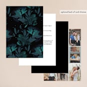 "Midnight Garden" - Wedding Invitations in Midnight by Lori Wemple - Back of Card