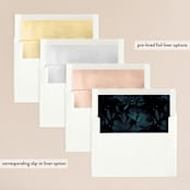 "Midnight Garden" - Wedding Invitations in Midnight by Lori Wemple - Envelope Liner Options