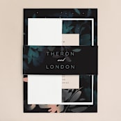 "Midnight Garden" - Wedding Invitations in Midnight by Lori Wemple - Assembled