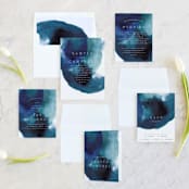 "Inked" - Wedding Invitations in Deep Sea by Phrosné Barwood - Invitation Suite