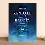 "Indigo Sea" - Wedding Invitations in Ocean by Kelly Schmidt - Front