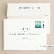 "Misty Mountain Range" - Wedding Invitations in Sky by Kelly Schmidt - FREE Recipient Addressing
