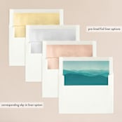 "Misty Mountain Range" - Wedding Invitations in Sky by Kelly Schmidt - Envelope Liner Options