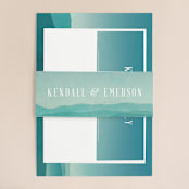 "Misty Mountain Range" - Wedding Invitations in Sky by Kelly Schmidt - Assembled