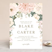 "Garden Wedding" - Wedding Invitations in Blush by Susan Moyal - Front