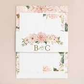 "Garden Wedding" - Wedding Invitations in Blush by Susan Moyal - Assembled