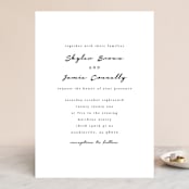 "Dressed in White" - Wedding Invitations in Cloud by Angela Garrick - Front