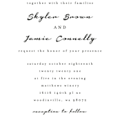 "Dressed in White" - Wedding Invitations in Cloud by Angela Garrick - Close-Up