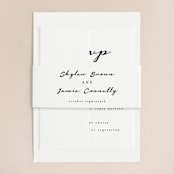 "Dressed in White" - Wedding Invitations in Cloud by Angela Garrick - Assembled