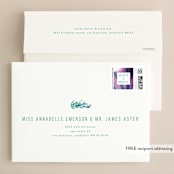 "Airy Blooms" - Wedding Invitations in Haute Hibiscus by Simona Camp - FREE Recipient Addressing