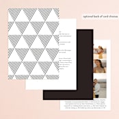 "Slanted" - Wedding Invitations in Noir by Drango Design - Back of Card