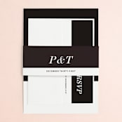 "Slanted" - Wedding Invitations in Noir by Drango Design - Assembled