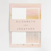 "Off Shore" - Wedding Invitations in Dawn by Grace Kreinbrink - Assembled