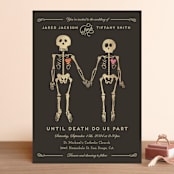 "Until Death" - Wedding Invitations in Golden by Katie Zimpel - Front