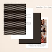 "Until Death" - Wedding Invitations in Golden by Katie Zimpel - Back of Card