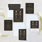 "Until Death" - Wedding Invitations in Golden by Katie Zimpel - Invitation Suite