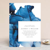 "blue tides" - Wedding Invitations in Sea Blue by Erin Deegan - Front
