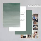 "Eternity" - Wedding Invitations in Sage by Leah Bisch - Back of Card