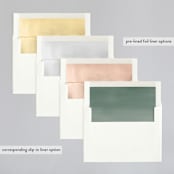 "Eternity" - Wedding Invitations in Sage by Leah Bisch - Envelope Liner Options