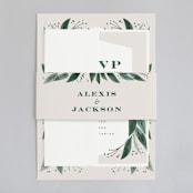 "Eternity" - Wedding Invitations in Sage by Leah Bisch - Assembled