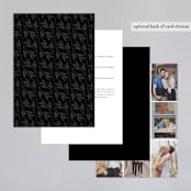 "Twilight" - Wedding Invitations in Coal by Lehan Veenker - Back of Card