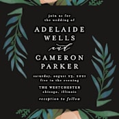 "Twilight" - Wedding Invitations in Coal by Lehan Veenker - Close-Up