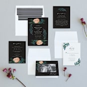 "Twilight" - Wedding Invitations in Coal by Lehan Veenker - Invitation Suite