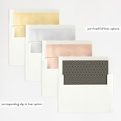 "Vintage Silhouettes" - Wedding Invitations in Champagne by Jessie Steury - Envelope Liner Options
